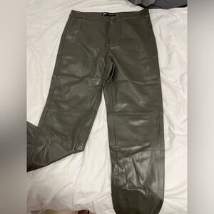 Zara Grey leather pants